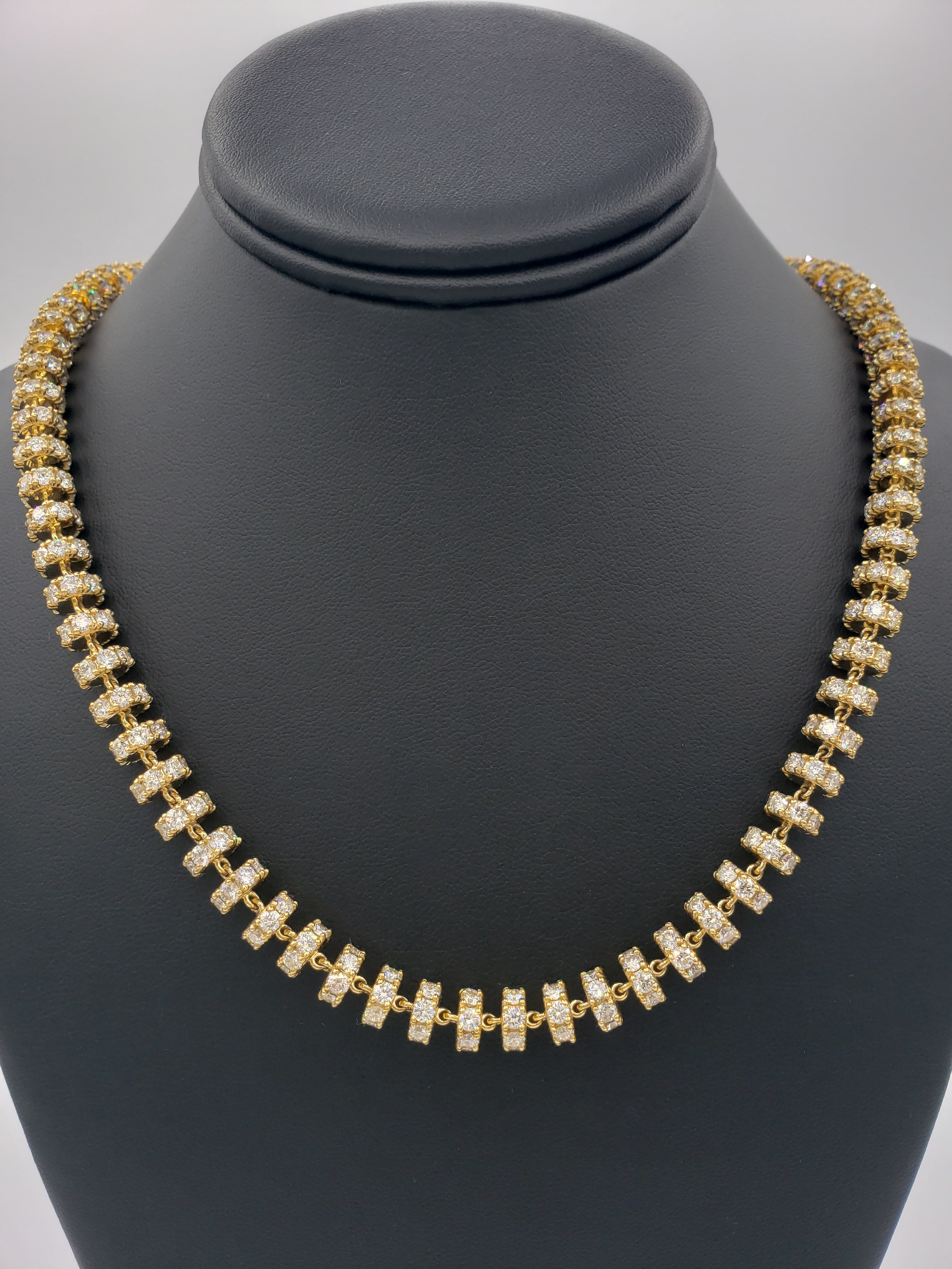 14K Gold- Diamond Disc Chain | 136 Grams Fantastic NYC