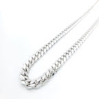 14K Gold- Solid Miami Cuban Chain (White Gold) Fantastic NYC
