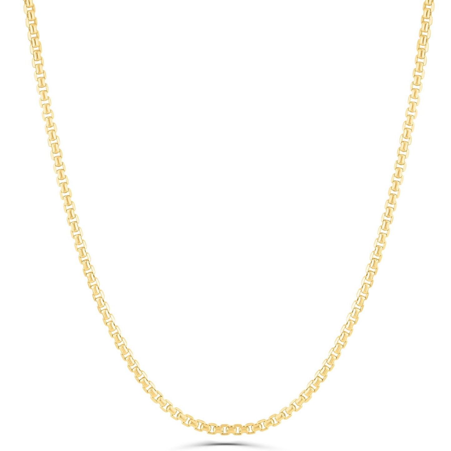 14K Gold- Hollow Box Chain (Yellow Gold)