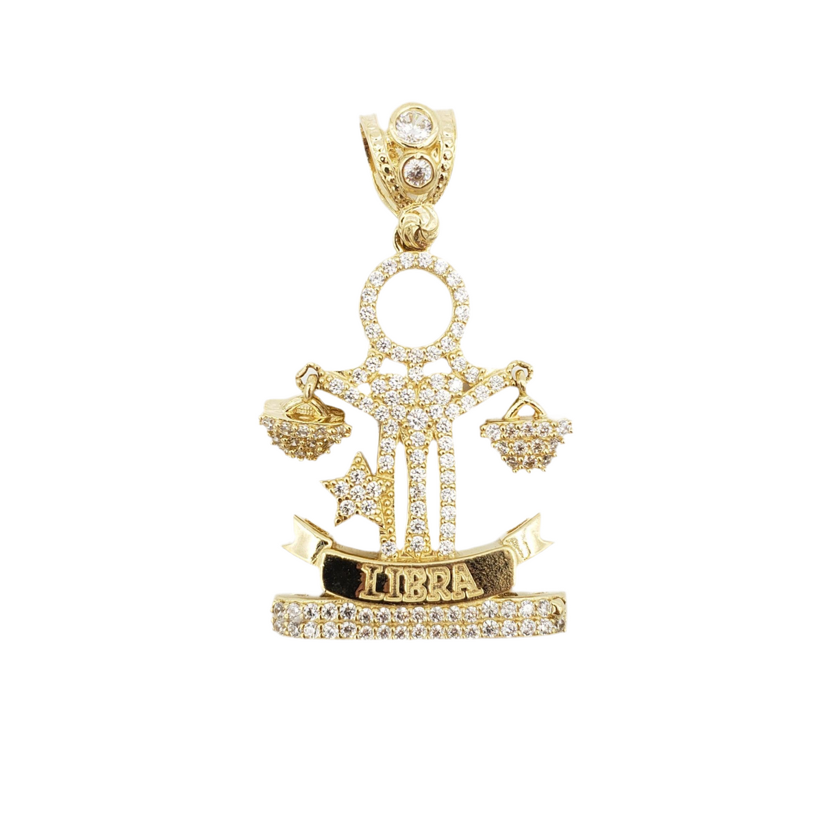 14K Gold- Zodiac "Libra" Pendant Fantastic Jewelry NYC