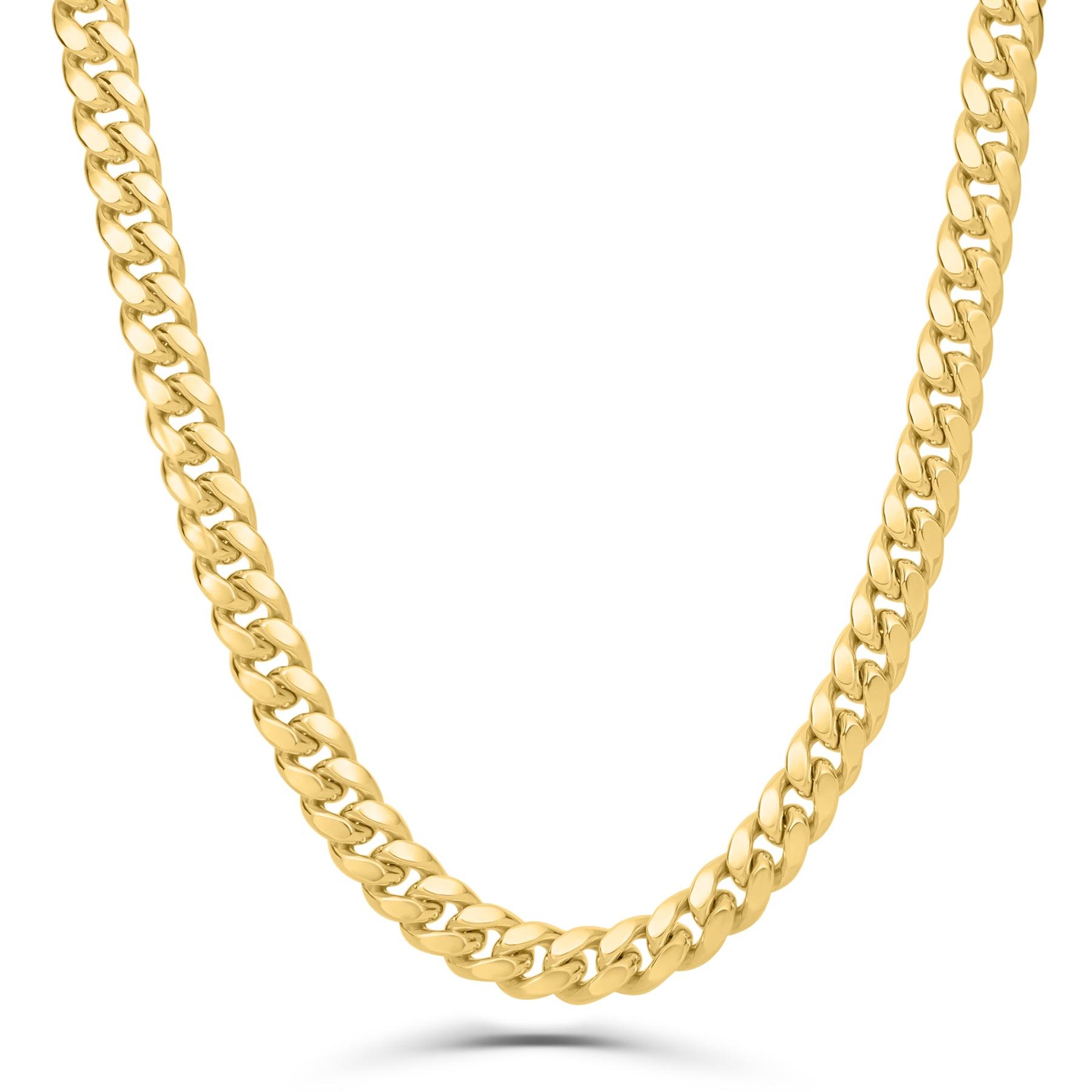 10K Yellow Gold  Miami Cuban Link Chain Fantastic Jewelry NYC