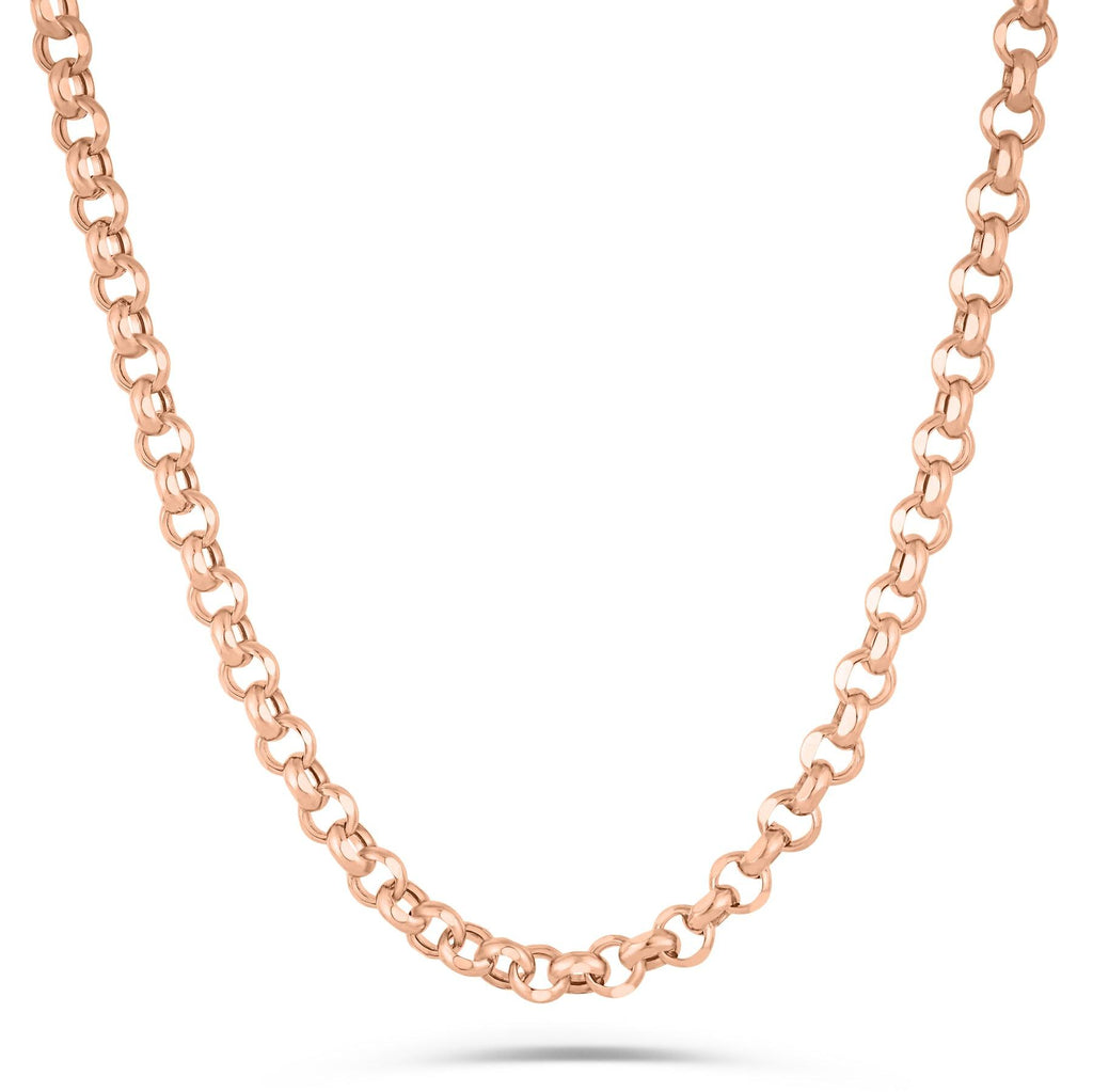 14K Gold- Rolo Chain (Rose Gold) Fantastic Jewelry NYC