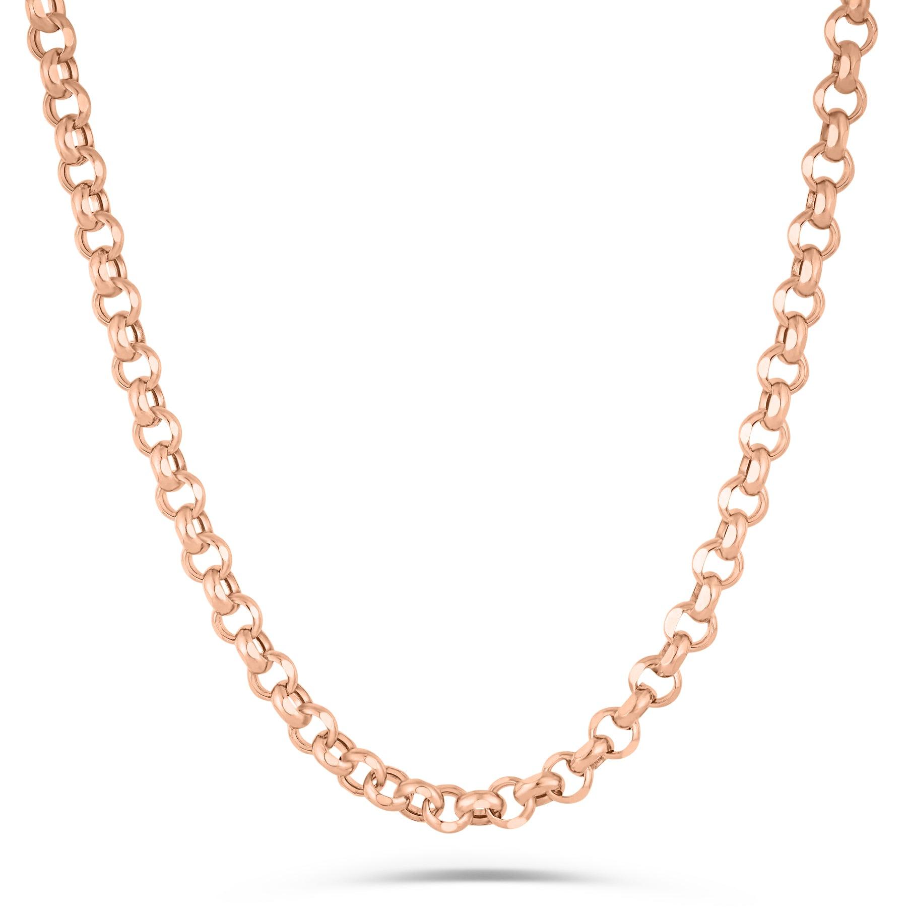 14K Gold- Rolo Chain (Rose Gold) Fantastic Jewelry NYC