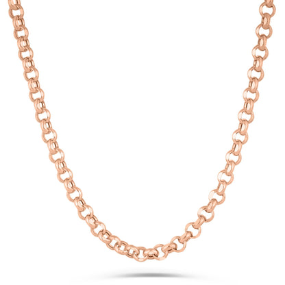 14K Gold- Rolo Chain (Rose Gold)