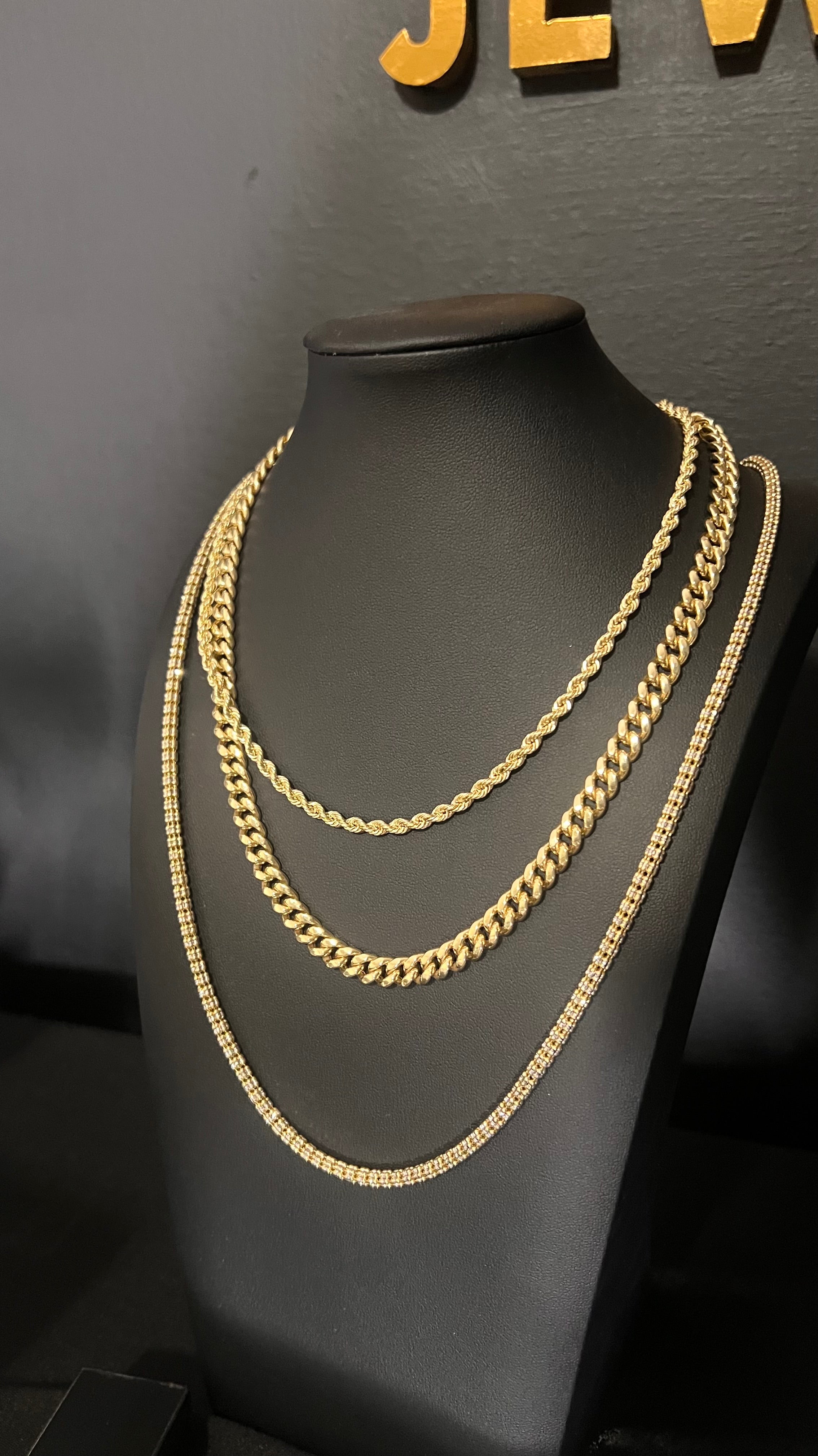 Ice chain 14k diamonds earrings