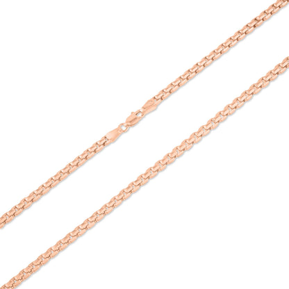 14K Gold- Hollow Box Chain (Rose Gold)