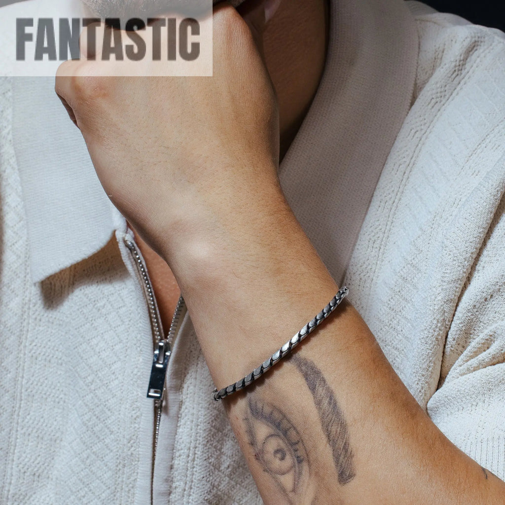 925 Sterling Gun Metal Plated Battuta Rope 180 3.7mm Chain or Bracelet - CH961 Fantastic NYC