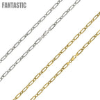 925 Sterling Silver Alternating Link Paperclip Chain Fantastic NYC