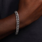 925 Sterling Silver Baguette CZ Encrusted Curb Chain or Bracelet Fantastic NYC