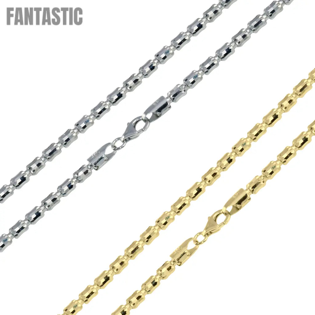 925 Sterling Silver Barrel Crystal Chain Fantastic NYC