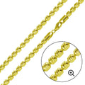 Cadena Barril con Muescas de Plata de Ley 925