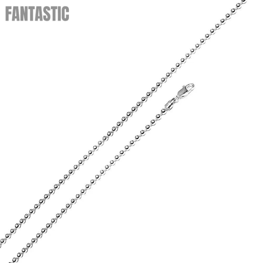 Rhodium Plated Bead 180 Chain 1.8mm - CH112B RH | Silver Palace Inc. #plating_rhodium
