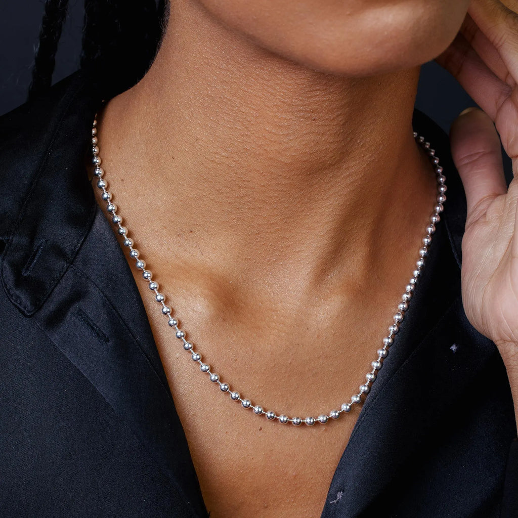 925 Sterling Silver Bead Chain Fantastic NYC