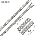 Cadena o pulsera de plata de ley 925 con circonitas cúbicas
