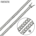 Silver 925 Rhodium Plated CZ Encrusted Curb Chains 8.9mm - CHCZ105 RH | Silver Palace Inc. #plating_rhodium