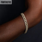925 Sterling Silver CZ Encrusted Curb Chain or Bracelet Fantastic NYC