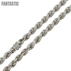 925 Sterling Silver CZ Encrusted Rope Chain or Bracelet Fantastic NYC