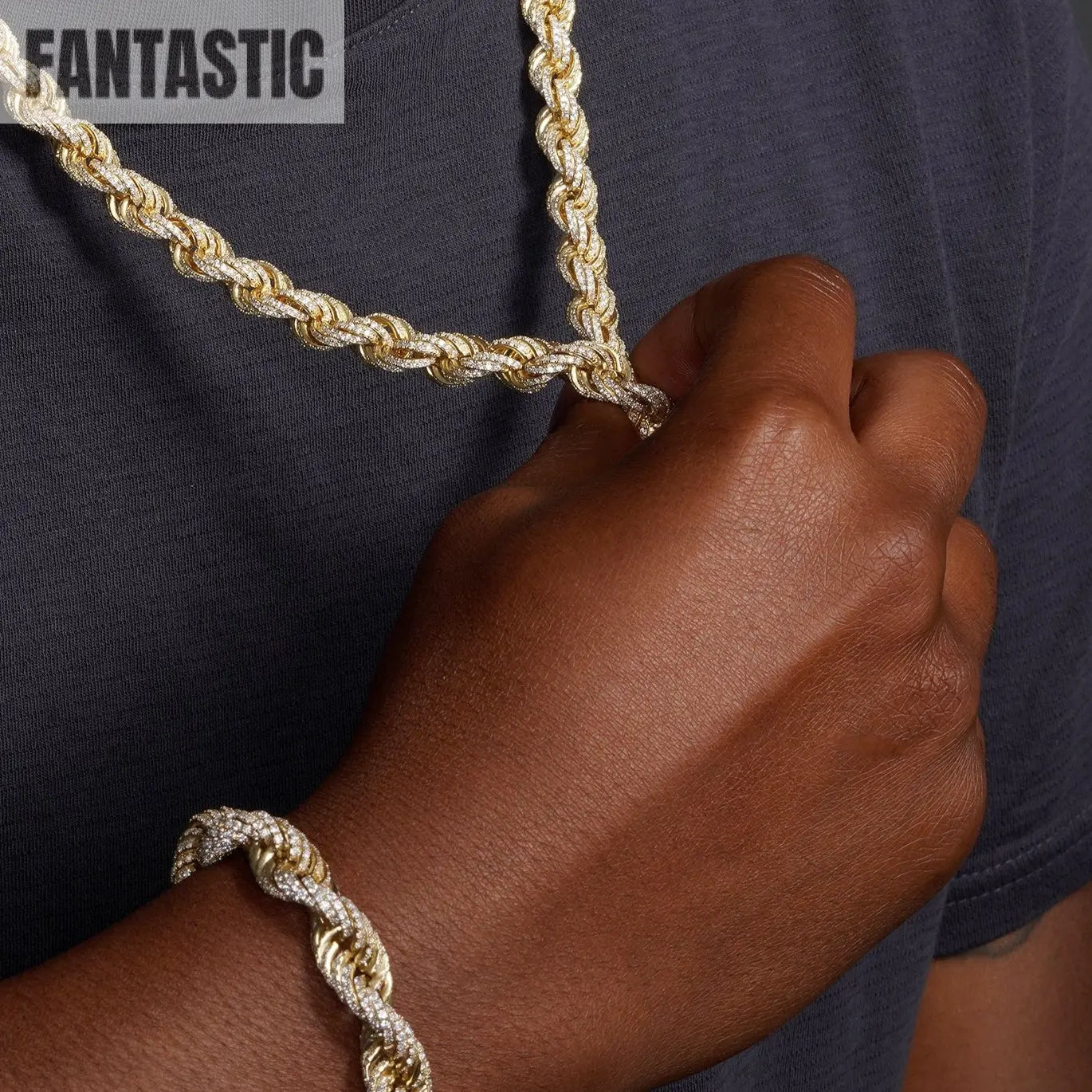 925 Sterling Silver CZ Encrusted Rope Chain or Bracelet Fantastic NYC