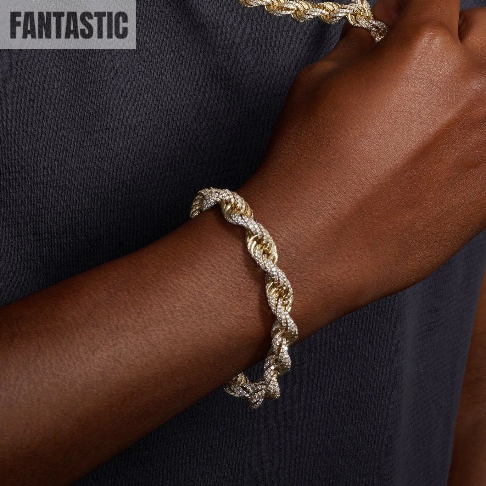 925 Sterling Silver CZ Encrusted Rope Chain or Bracelet Fantastic NYC