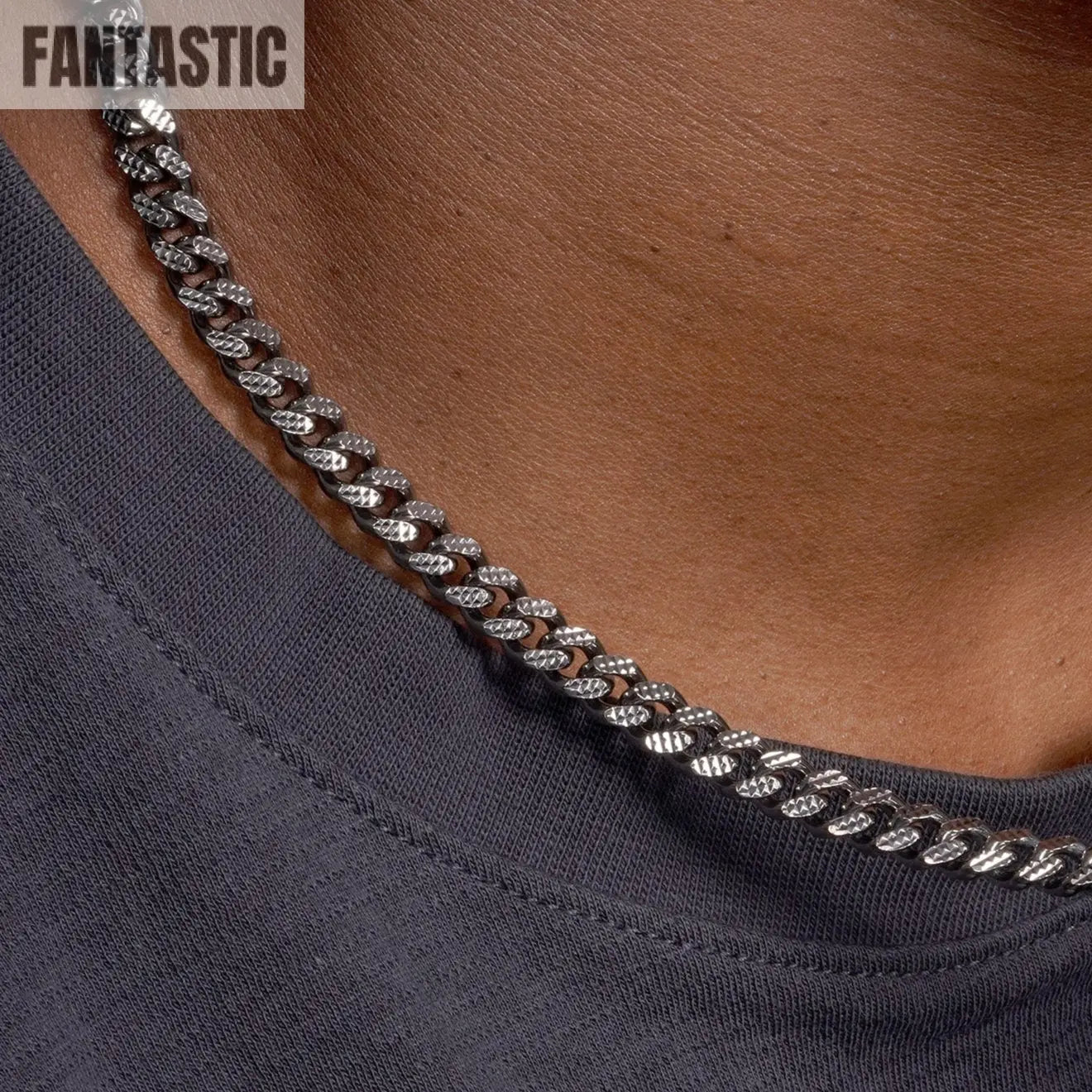 925 Sterling Silver Curb Pyramid Pave Chain or Bracelet Fantastic NYC
