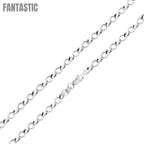 925 Sterling Silver Diamond Cut 4 Sided Oval Rolo Chains Fantastic NYC