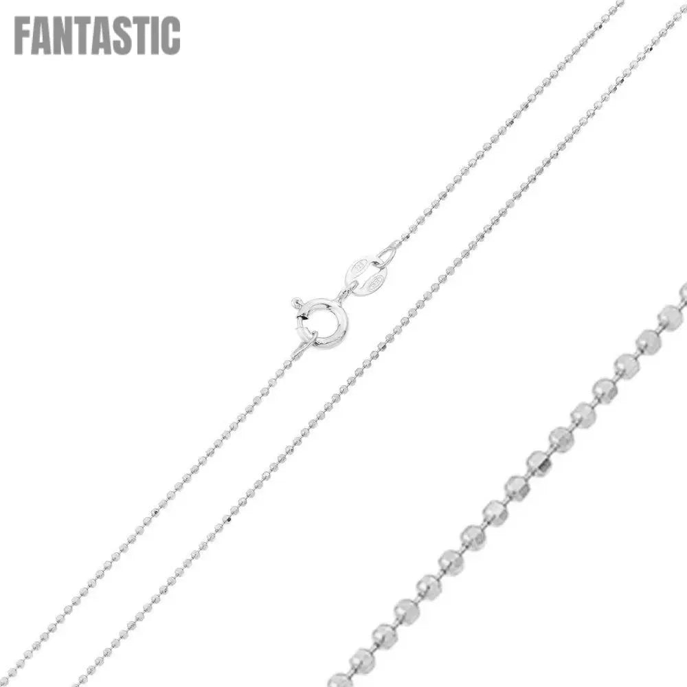 925 Sterling Silver Diamond Cut Bead Chain Fantastic NYC