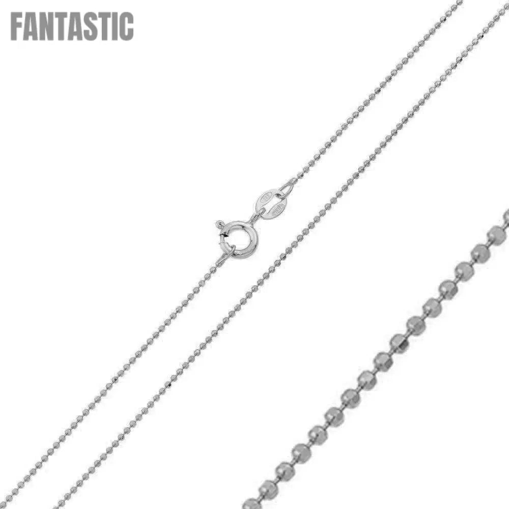 925 Sterling Silver Diamond Cut Bead Chain Fantastic NYC