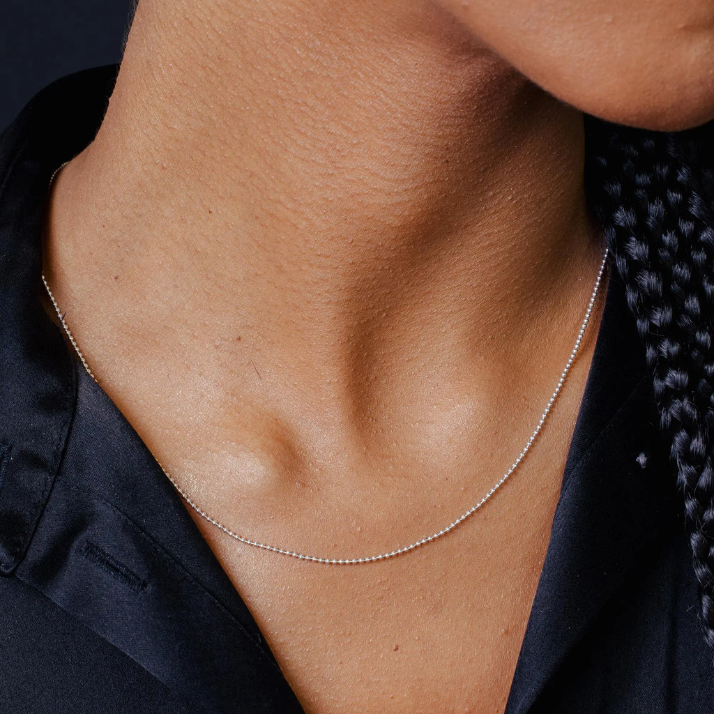 925 Sterling Silver Diamond Cut Bead Chain Fantastic NYC