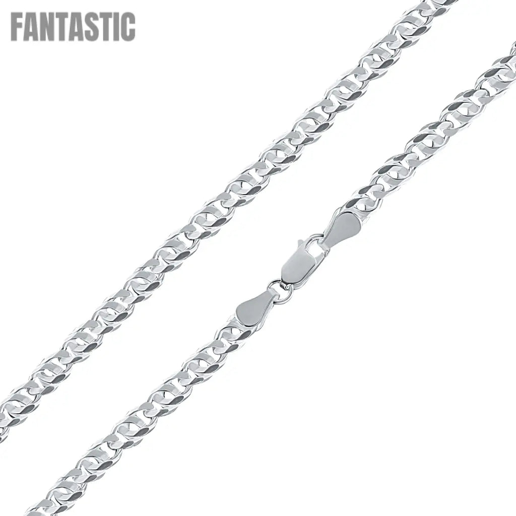925 Sterling Silver Diamond Cut Bird Eye Curb Chain Fantastic NYC