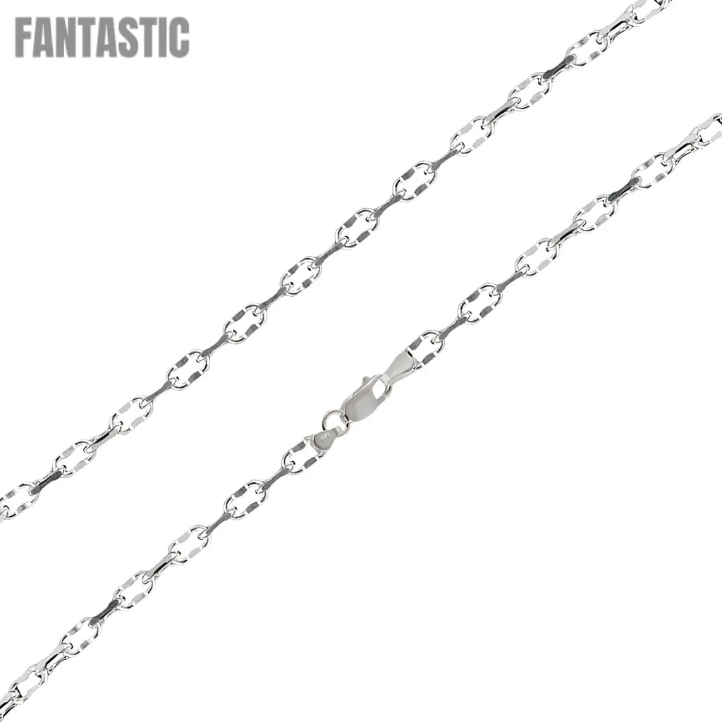 925 Sterling Silver Diamond Cut Dapped 4 Sided Forzatina Chain Fantastic NYC