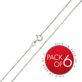 Cadena de serpiente de ocho lados con corte de diamante de plata de ley 925