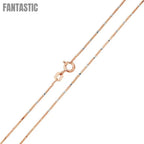 Silver 925 Rose Gold Plated 8 Sided Snake DC 025 Chain 0.8mm - CH173 RGP | Silver Palace Inc. #plating_rose gold