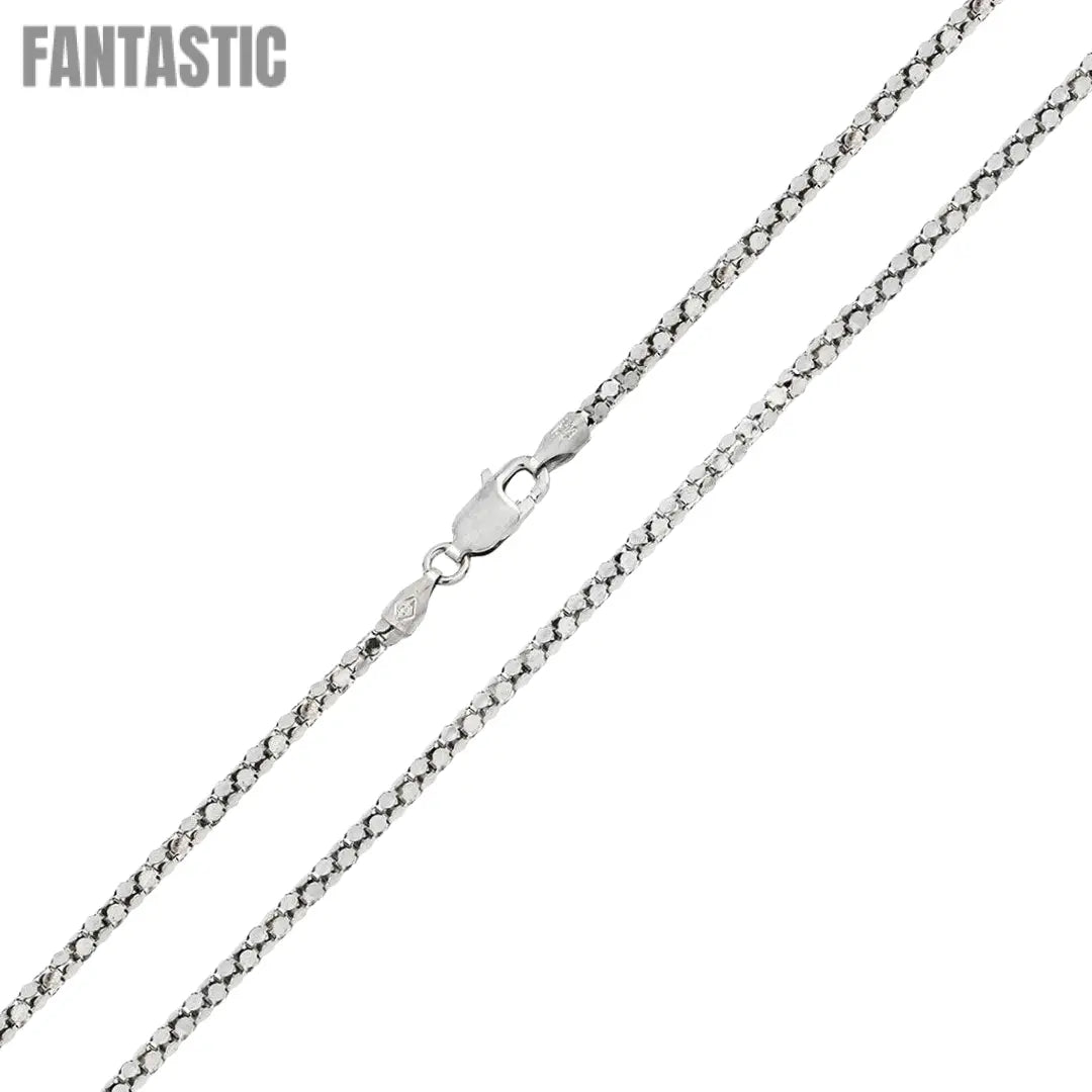 925 Sterling Silver Diamond Cut Flat Coreana Chain Fantastic NYC