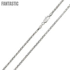 Silver 925 Rhodium Plated DC Flat Multi Disc Coreana 020 Chain 2mm - CH403 RH | Silver Palace Inc. #plating_Rhodium