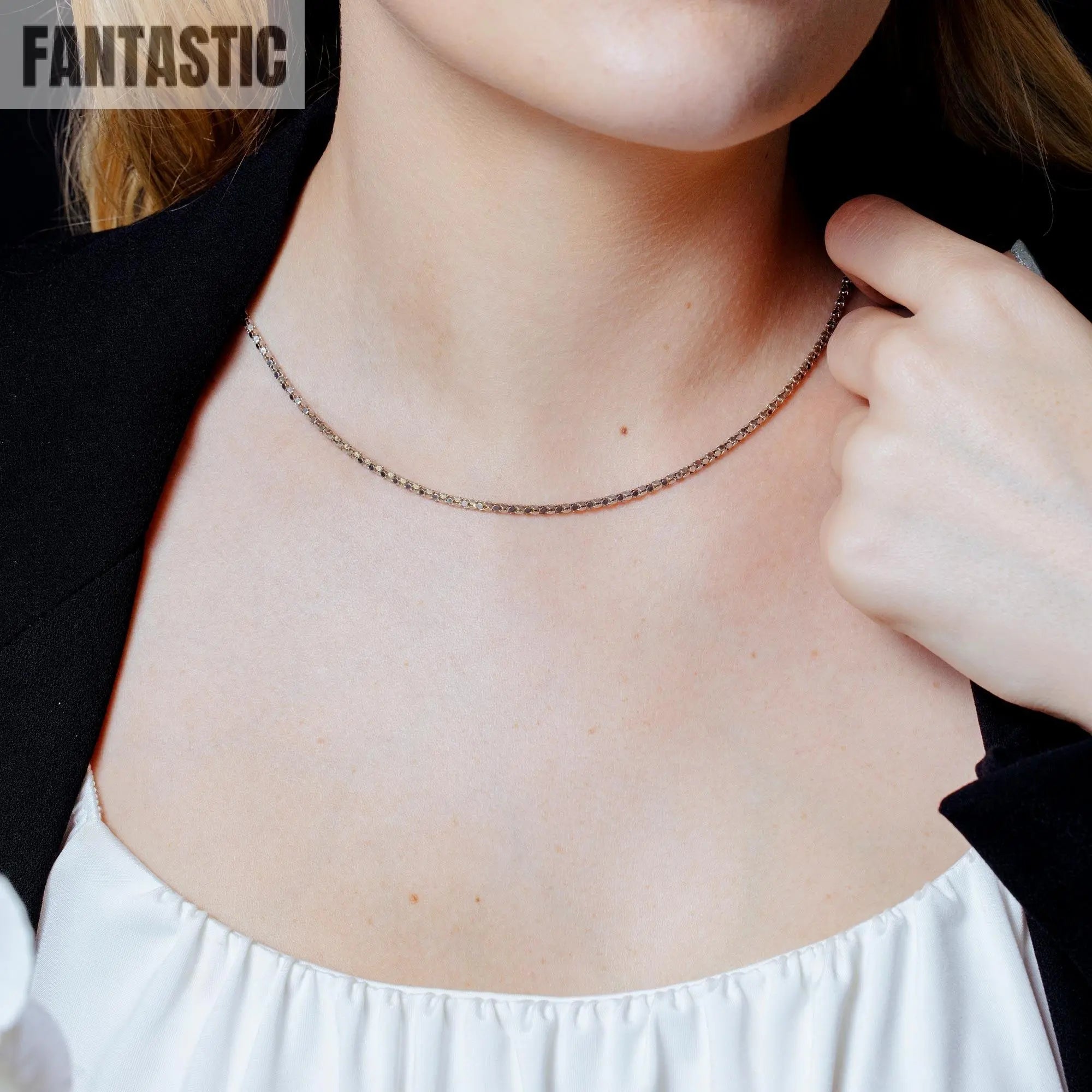 925 Sterling Silver Diamond Cut Flat Coreana Chain Fantastic NYC
