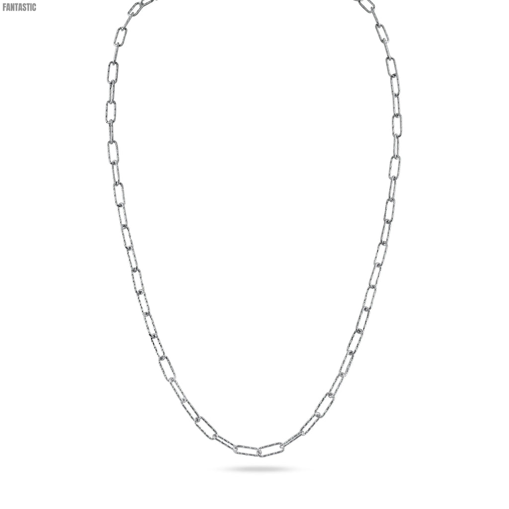 925 Sterling Silver Diamond Cut Paperclip Chain Fantastic NYC