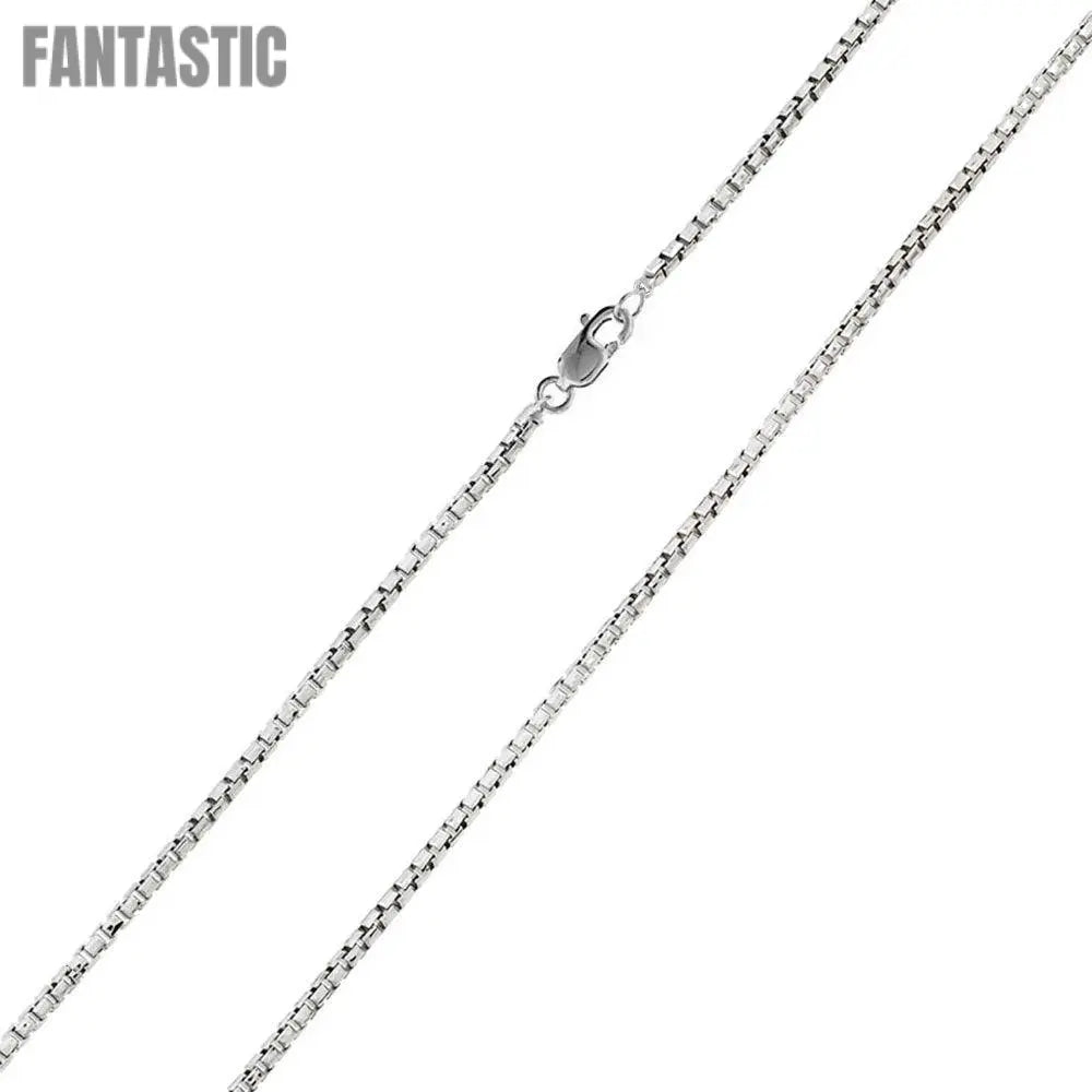 Silver 925 Rhodium Plated Box Round Diamond Cut 030 Chain 1.5mm - CH210 RH | Silver Palace Inc.