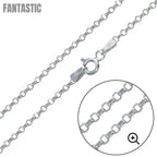 Silver 925 Rhodium Plated Rolo DC 030 Chain 2mm - CH228 RH | Silver Palace Inc. #plating_basic non-plated