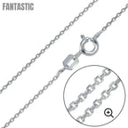 Silver 925 Rhodium Plated Diamond Cut Cable Rolo 035 Chains 1mm - CH221 RH | Silver Palace Inc. #plating_rhodium