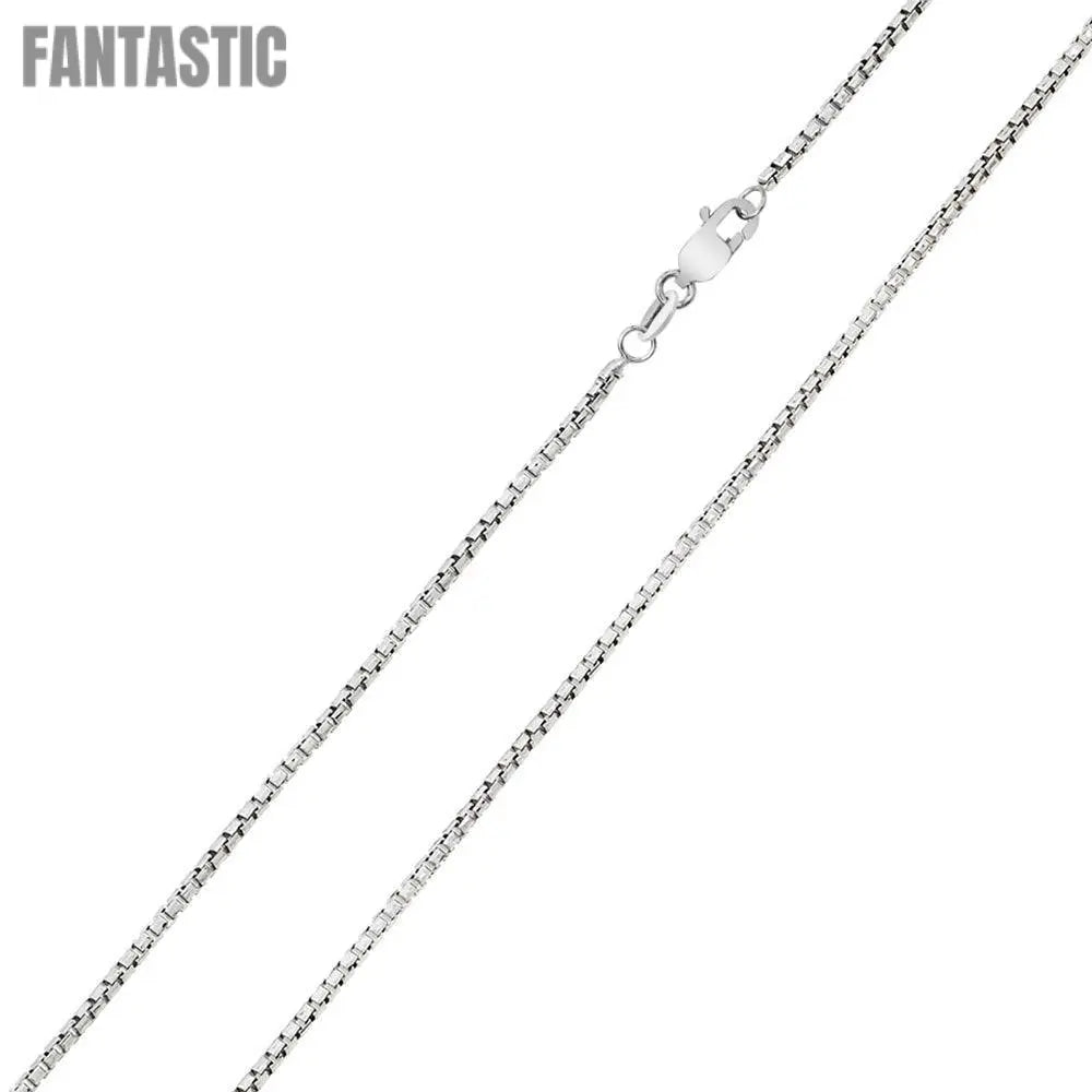 Silver 925 Rhodium Plated Box Round DC Slash 024 Chains 1.2mm - CH211 RH | Silver Palace Inc.