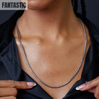 925 Sterling Silver Diamond Cut Slash Round Box Chain Fantastic NYC