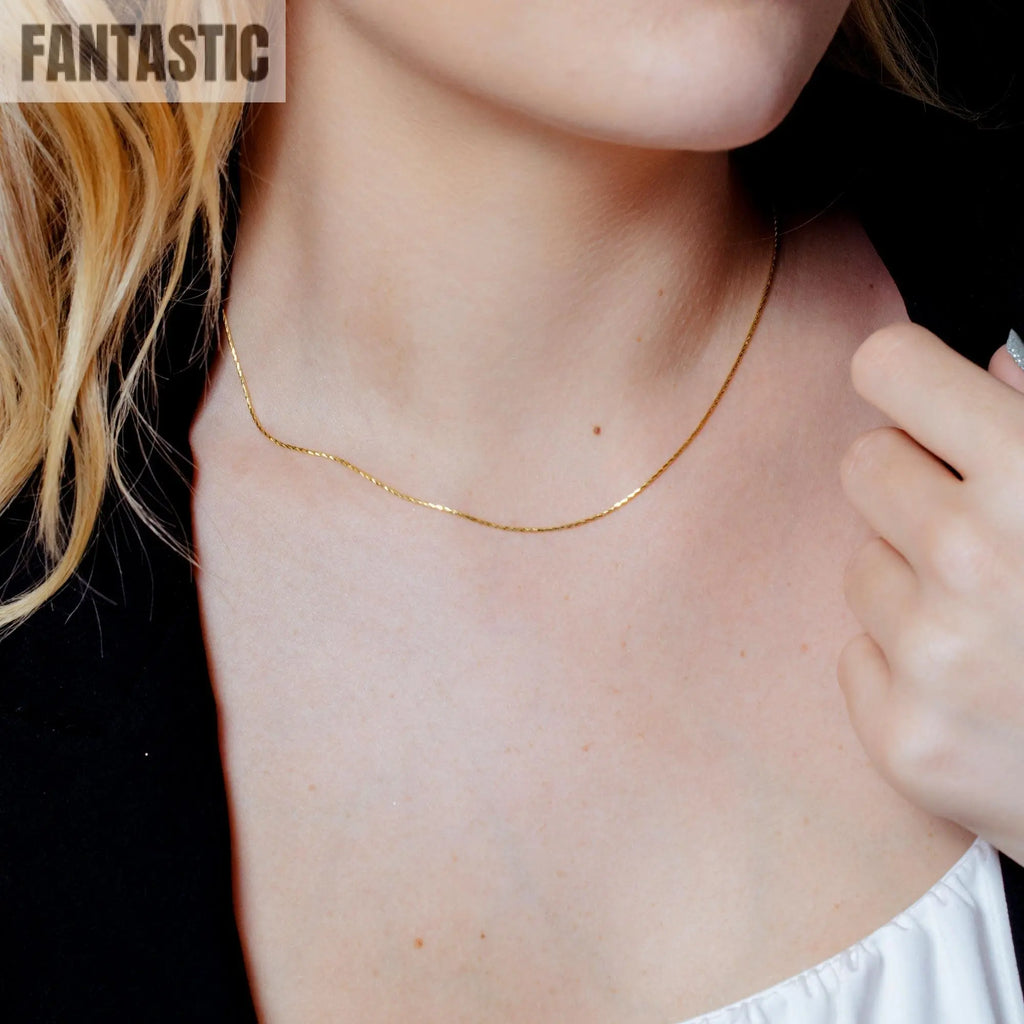 925 Sterling Silver Diamond Cut Slash Snake Chain Fantastic NYC