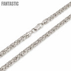 925 Sterling Silver Diamond Cut Square Byzantine 080 3.6mm Chain or Bracelet - CH838 Fantastic NYC