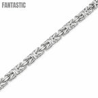 925 Sterling Silver Diamond Cut Square Byzantine 080 3.6mm Chain or Bracelet - CH838 Fantastic NYC