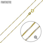 Silver 925 Gold Plated Snake Round 4DC Chain 1.2mm - CH365 GP | Silver Palace Inc. #plating_gold