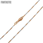 Silver 925 Rose Gold Plated Snake Round 4DC 020 Chain 1.2mm - CH168 RGP | Silver Palace Inc. #plating_rose gold