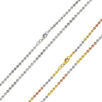 925 Sterling Silver Diamond Cut Wave Design Bead Chain Fantastic NYC