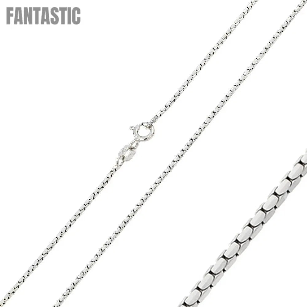 Silver 925 Rhodium Plated Diamond V Cut Box 024 Chain 0.96mm - CH200 RH | Silver Palace Inc. #plating_rhodium