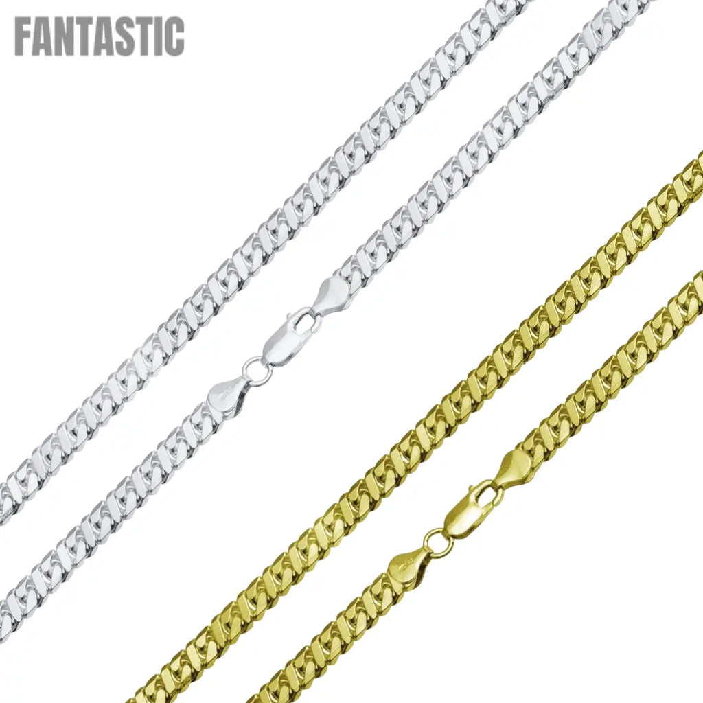925 Sterling Silver Dollar Cuban Diamond Cut Chain Fantastic NYC