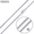 925 Sterling Silver Eight Sided Snake Chain or Bracelet Fantastic NYC